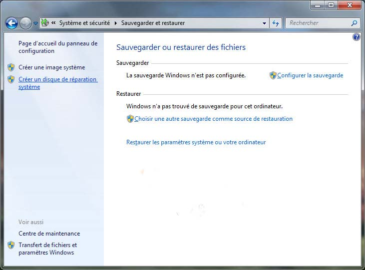 Sauvegarde de partition