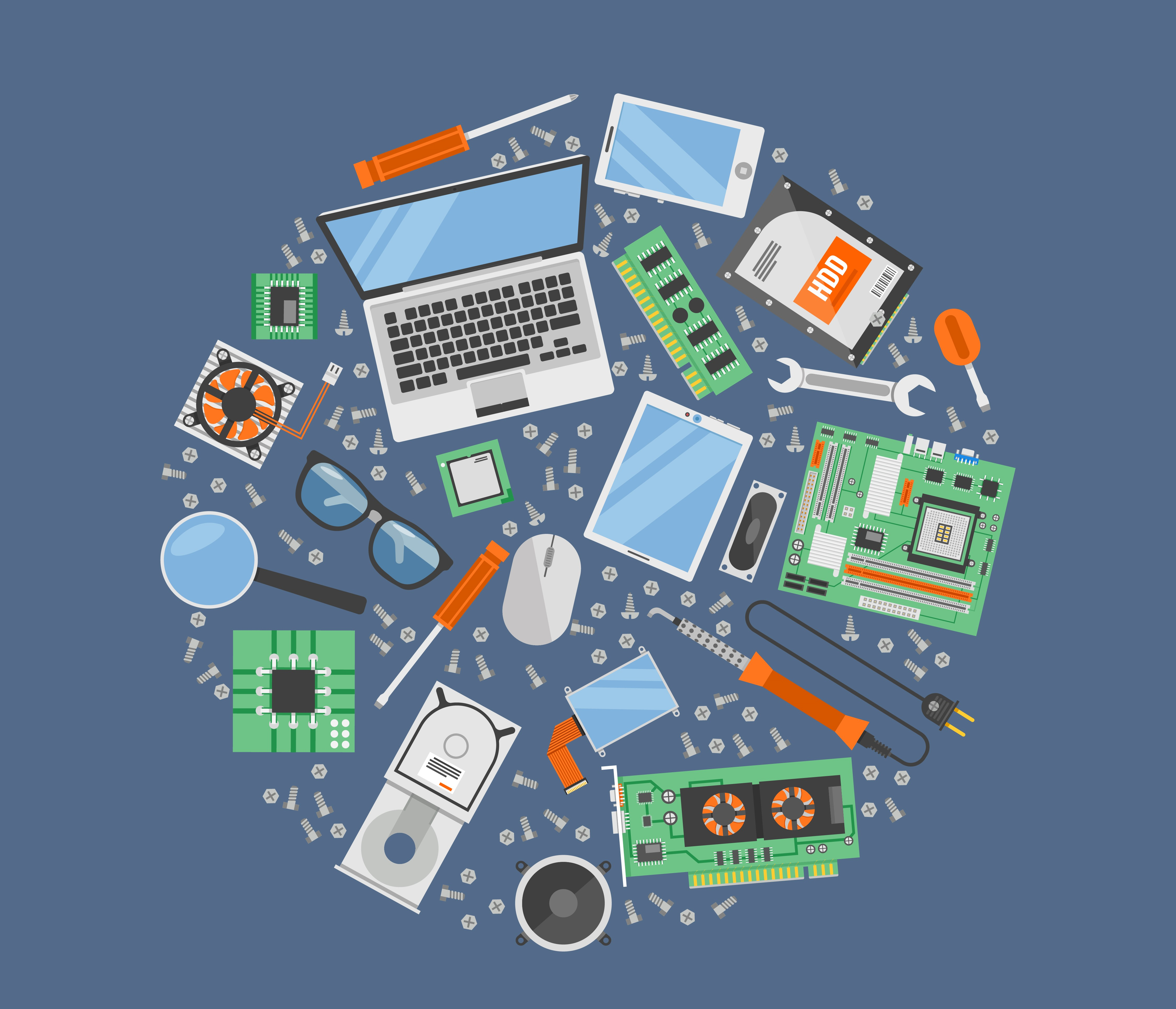 sur les périphériques